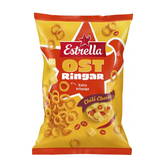 ESTRELLA CHEESE RINGS CHILI CHEESE