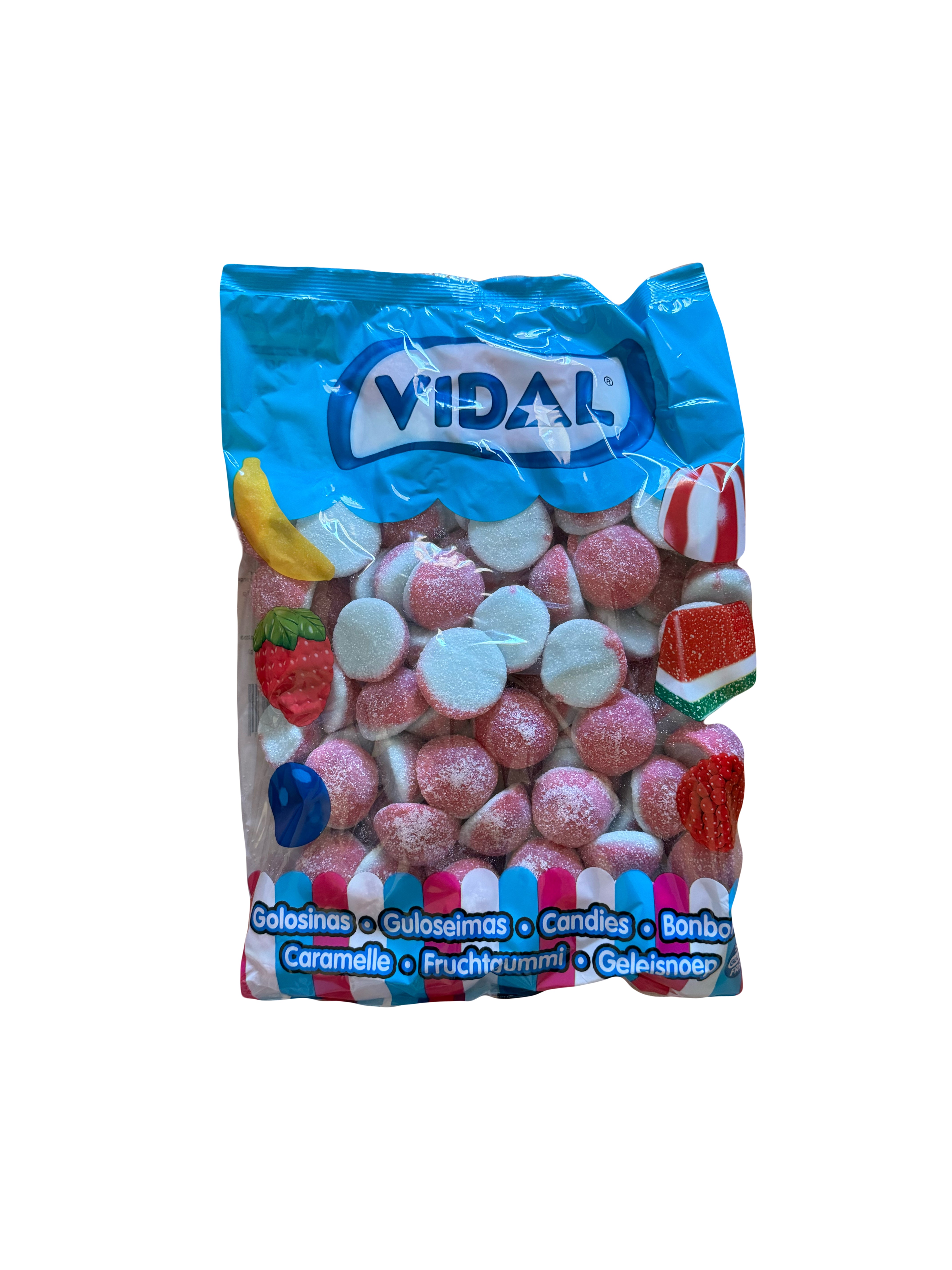 VIDAL SOUR BLUE RASPBERRY BOMBS 1KG/2.2POUND – JAAMY CANDY & SNACKS
