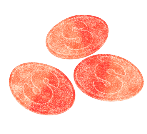 S-MARK SOUR PEACH 500G