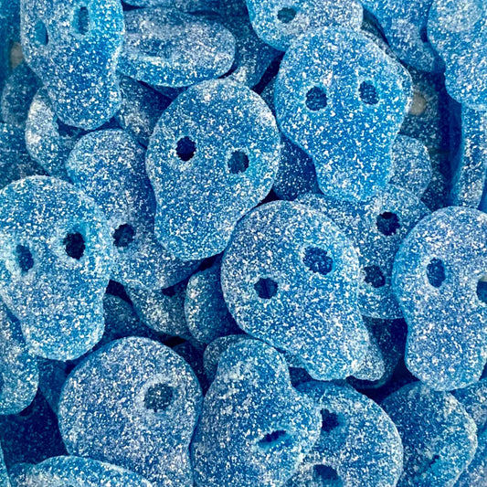SOUR RASPBERRY VEGAN MINI SKULLS