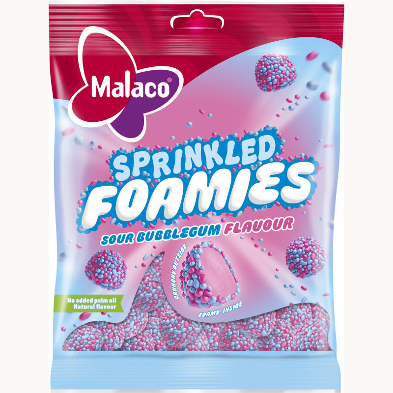 SPRINKLED FOAMIES SOUR BUBBLEGUM